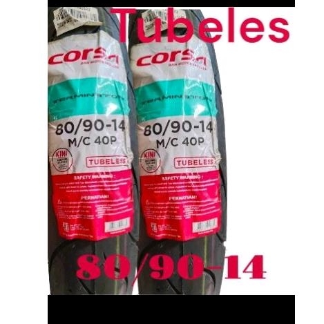 Ban luar matic Corsa 80/90-14 Tubeles