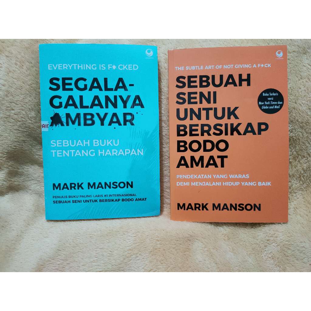 Preloved Novel by Mark Manson - Sebuah Seni untuk Bersikap Bodo Amat dan Segala-galanya Ambyar