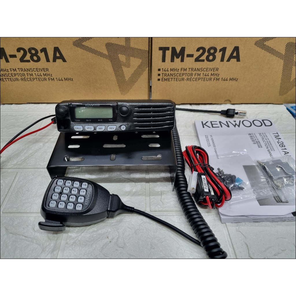 RIG KENWOOD TM281A VHF RADIO BASE RIG MOBIL KENWOOD TM-281 TM 281 VHF