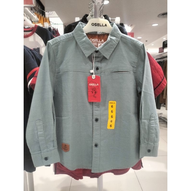 Osella Baju Anak Laki Laki Kemeja Lengan Panjang Original