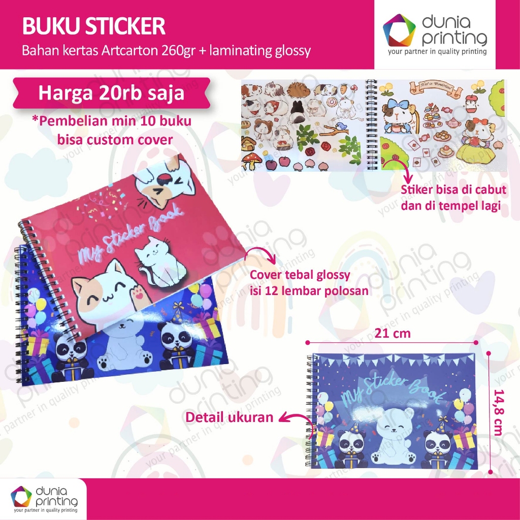 

BUKU STICKER DECO SCRAPBOOK JOURNAL DIARY / STICKER BOOK