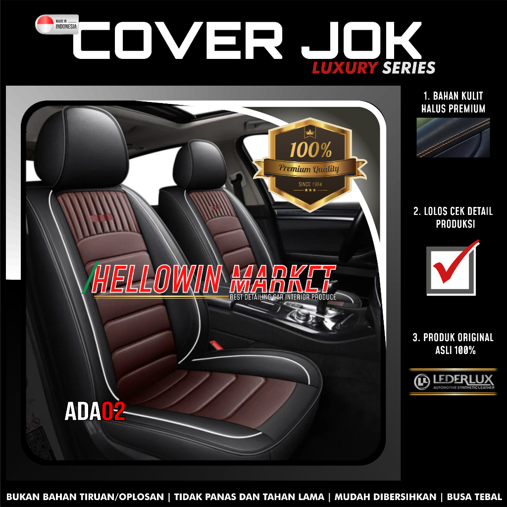 Sarung Jok Mobil brio agya Ayla ford Yaris Trd Vios corolla Hyundai Jazz Rs Mazda Karimun Estilo Ign