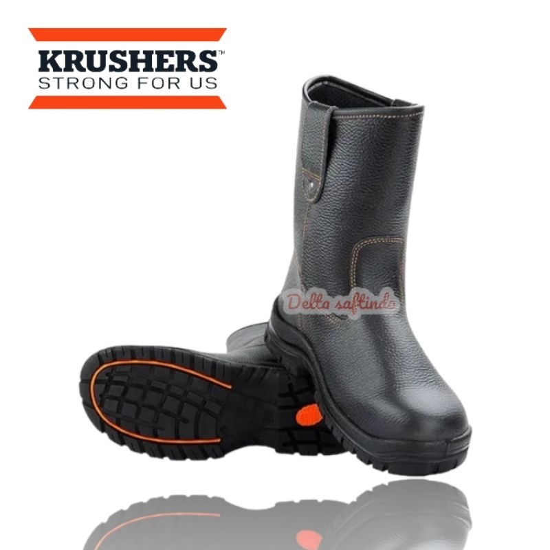 Krushers Texas Sepatu Safety Krushers Texas Black Hitam Original Safety Shoes Krushers