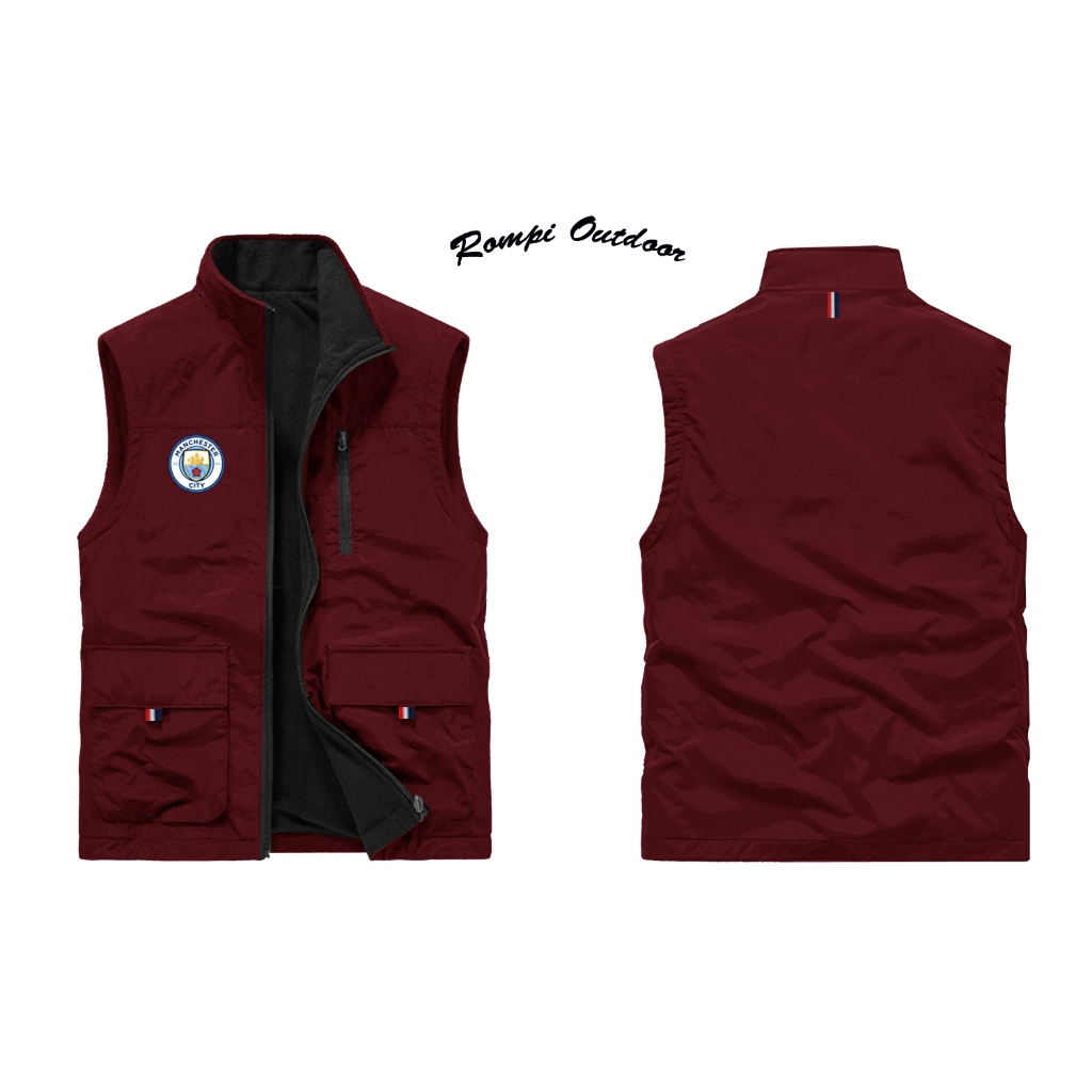 Rompi Outdoor  Terbaru Pria Logo City Bahan Original Nyaman Dipakai Anti Air / Rompi Vest Multifungs