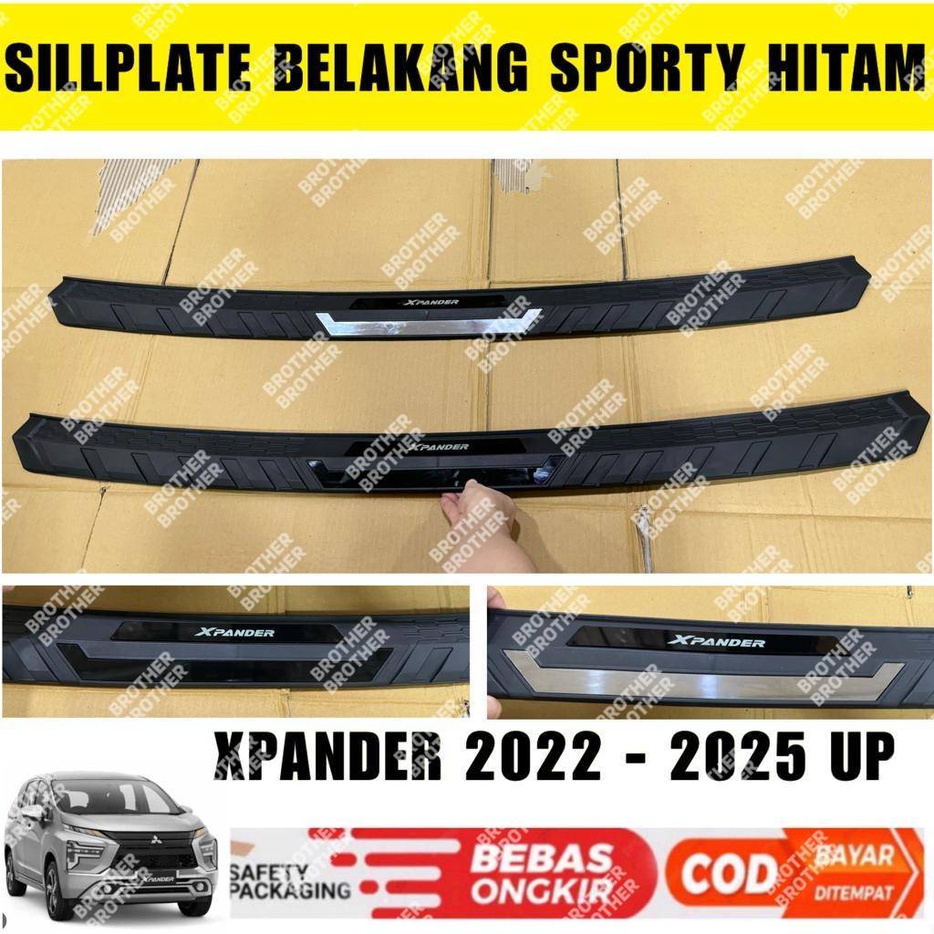 Sillplate Belakang Xpander 2022 2024 2025 Sporty Hitam List Chrome Hitam
