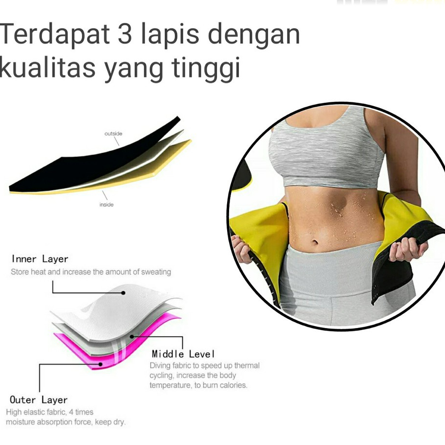 Korset Pelangsing Perut Buncit Ori Alat Pembakar Lemak Korset Slimming