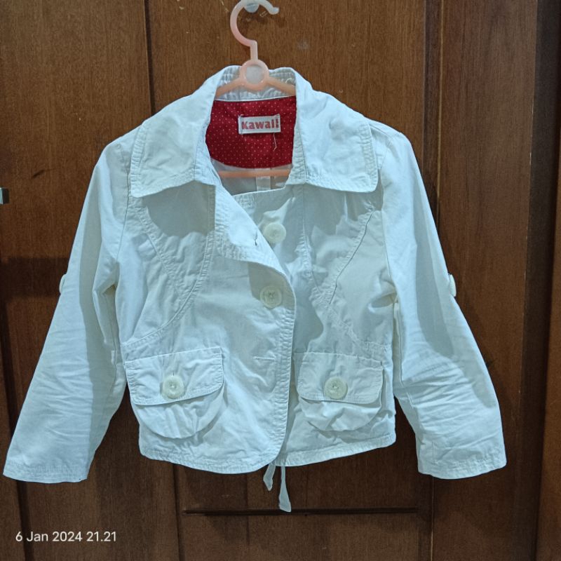 Outer / Jaket Putih Crop PL