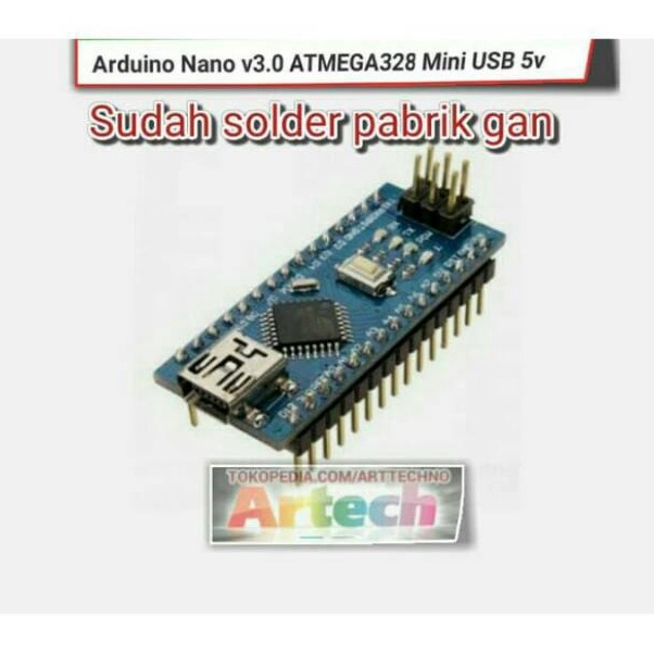 Ready Stock Rus ARDUINO NANO ATMEGA 328 P ATMEGA328 SUDAH DI SOLDER