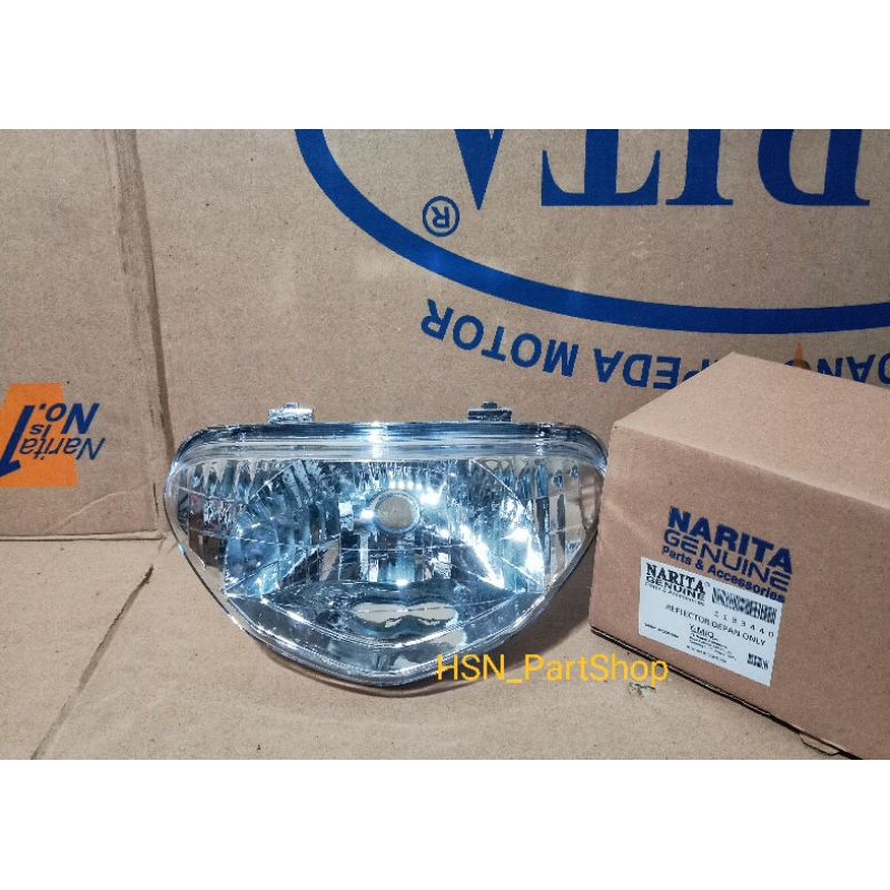 NARITA - Reflektor Lampu depan ASSY Set Mika Lampu depan Mio Sporty Mio MX Mio lama 2004/2008