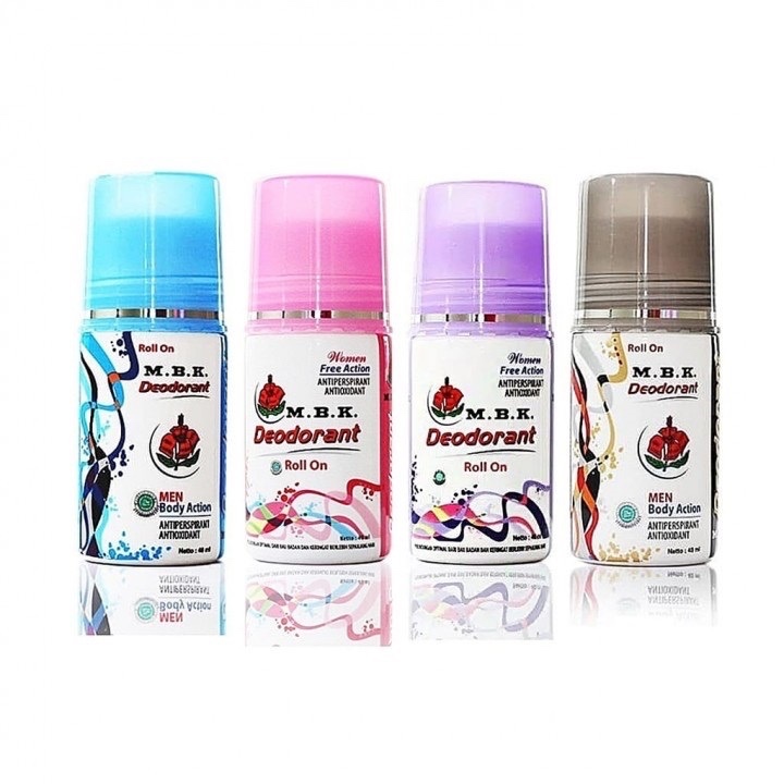 MBK Deodorant Roll On Women | Men 40 ML / MBK Deodorant 100% ORIGINAL dan BPOM