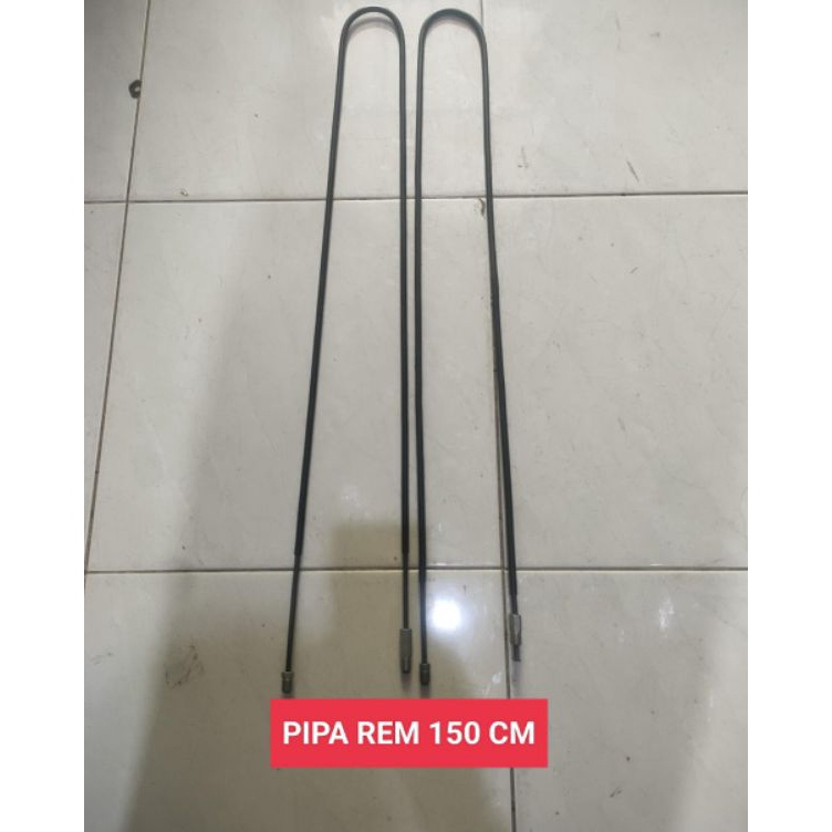 pipa selang rem besi nepel 1 panjang 15 cm t Kualitas Premium