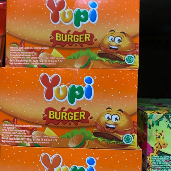 

Sale Yupi burger MAXI KEMASAN BARU 1 box isi 12 pcs S61