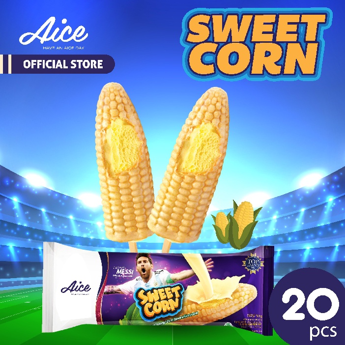 

New event Aice Ice Cream Sweet Corn Es Krim 2pcs