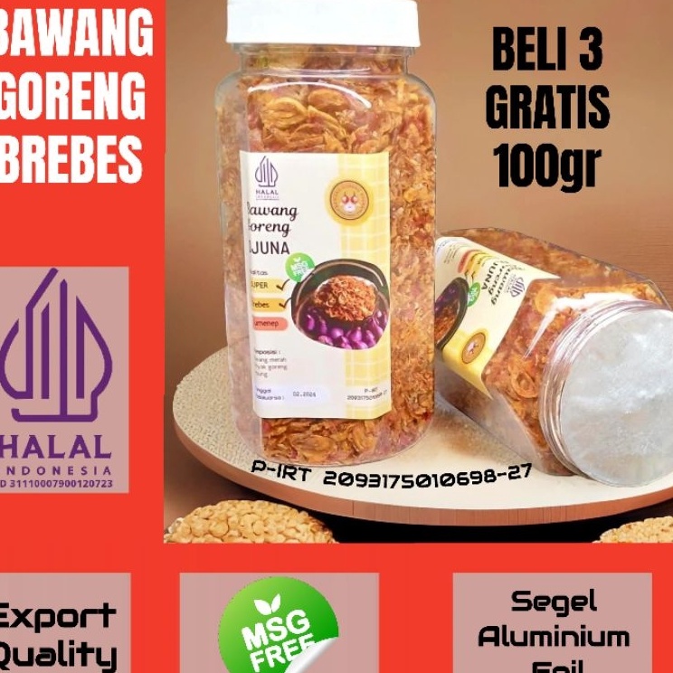 

Diskon BELI 3 GRATIS 1gr Bawang Goreng Asli Brebes Bawang Merah Goreng Renyah C88