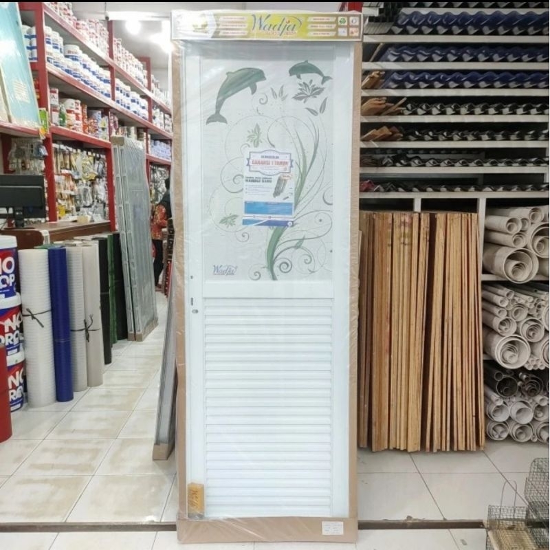 Pintu Kamar Mandi Kanan Galvalum Tebal Wadja 8 x 71 x 202 cm