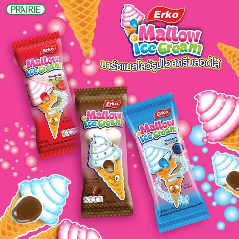 

HEMAT PROMO Mallow ice cream Thailand Bangkok