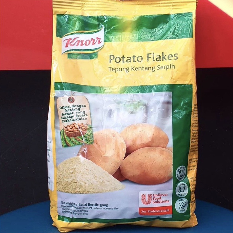 

Stok Banyak Knorr Potato Flakes Tepung Kentang Serpih 5g DCL