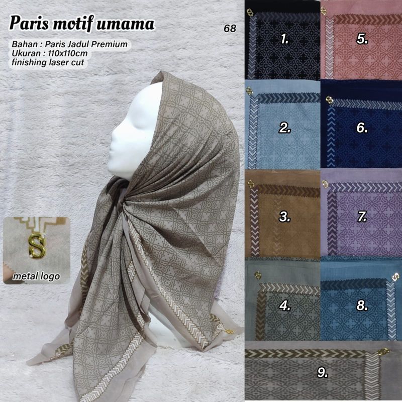 segiempat paris original print (posh) umama scarves / segiempat umama scarves
