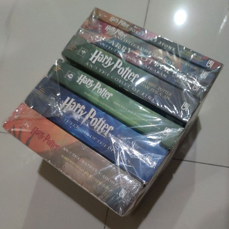 BEKAS ORIGINAL SET - Buku Novel Harry Potter 1 2 3 4 5 6 7 - J.K. Rowling - Soft Cover (BAHASA INDON