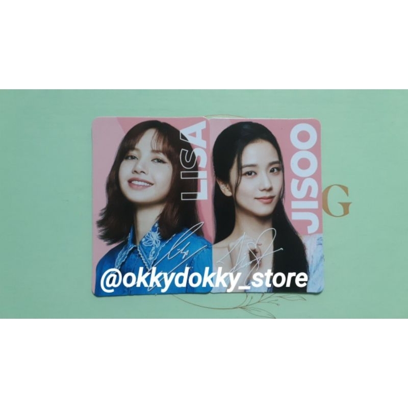 Photocard Oreo Blackpink Jisoo Lisa