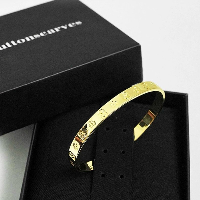 [NEW] SALE Original Buttonscarves Signature Audrey Bangle Gelang BS Monogram Buttonscarves Perhiasan