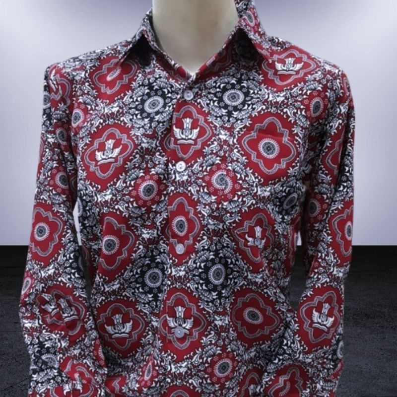 Seragam batik SD Merah