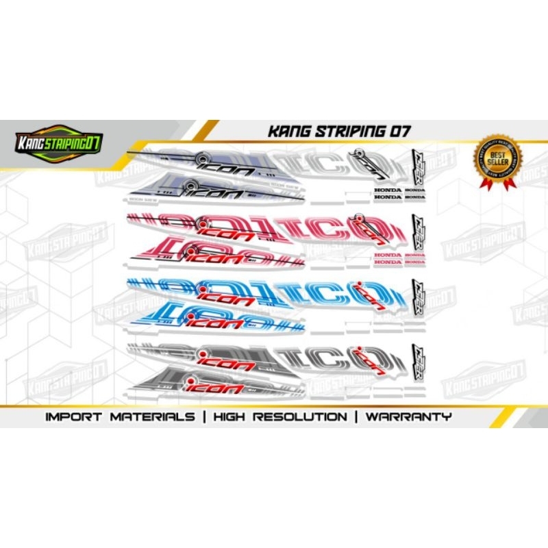 striping beat karbu transparan icon cyber