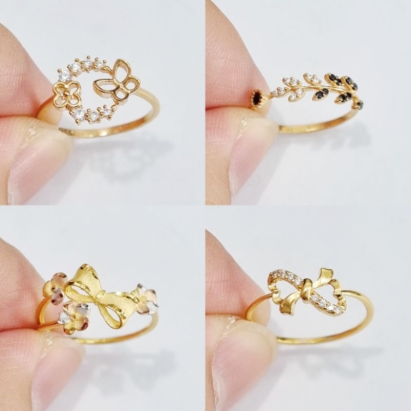 Cincin Emas Ukuran Ring Size 10 , 11 , 12 Kadar 37.5% 375 8K - B9