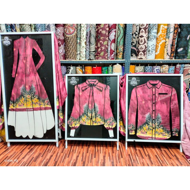 sasirangan printing semi sutra