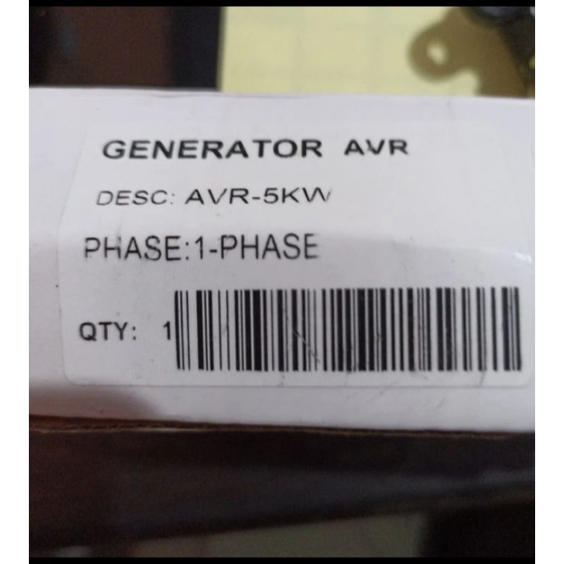 Generator AVR / AVR genset / 5KW Lengkung oval