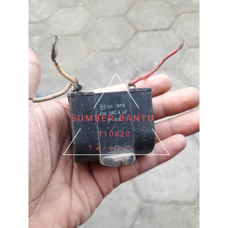 Kapasitor pompa air panasonic gp 200 jxk 6uf & 7uf