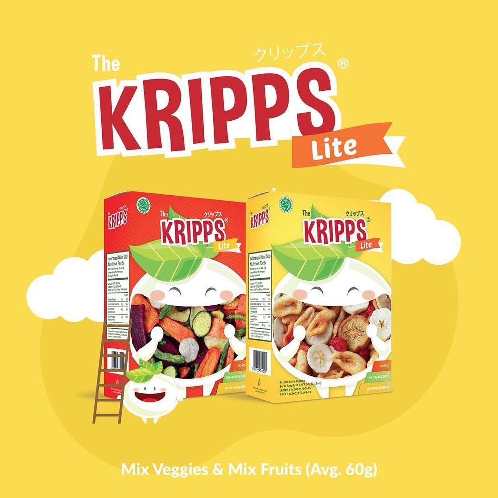 

Sudah READY Snack Keripik Buah Sayur The Kripps Lite 6 g 76