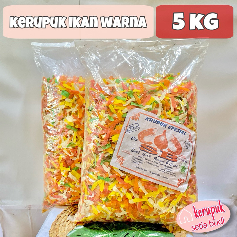 

KERUPUK IKAN WARNA WARNI 1 BAL / 5 KG