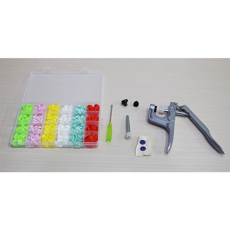 Alat Pasang Kancing Snap Plastik & Kancing Jepret
