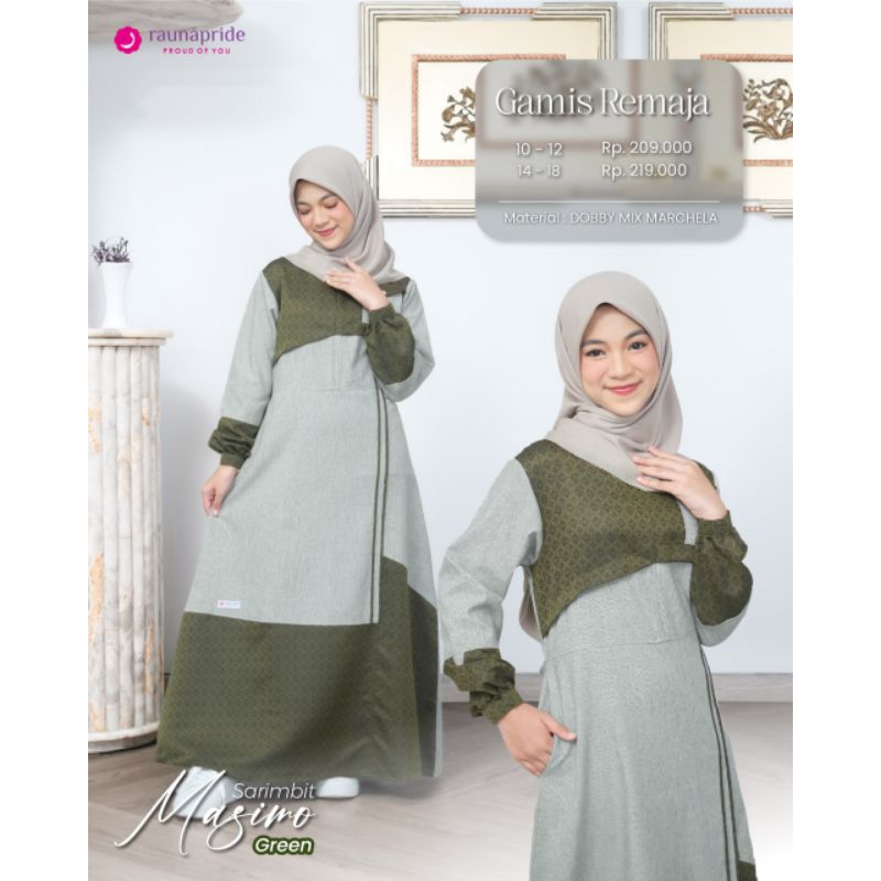 GAMIS TANGGUN RAUNA/GAMIS REMAJA/GAMIS REMAJA RAUNA/SARIMBIT MASIMO