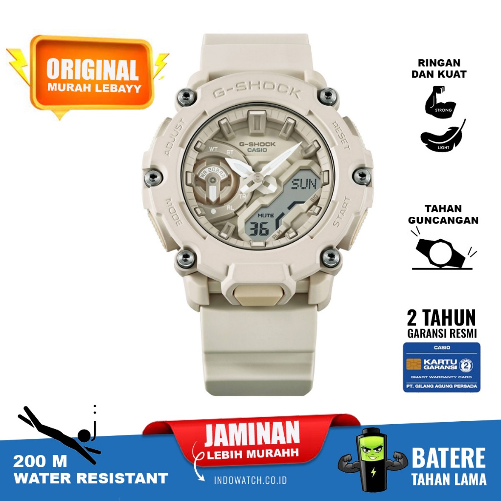 Casio G-Shock GA-2200NC-7A ga2200 ga 2200 original garansi resmi