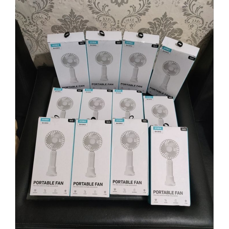 Kivee Basike Kipas Angin Portable FA15 Putih