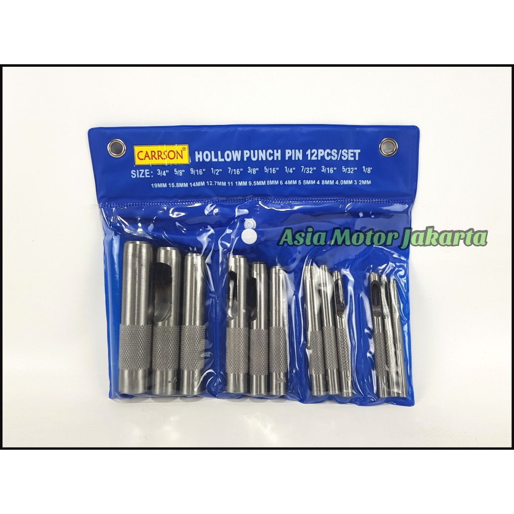 Alat Pembolong Gasket - Plong Set 12 Pcs - Hollow Punch