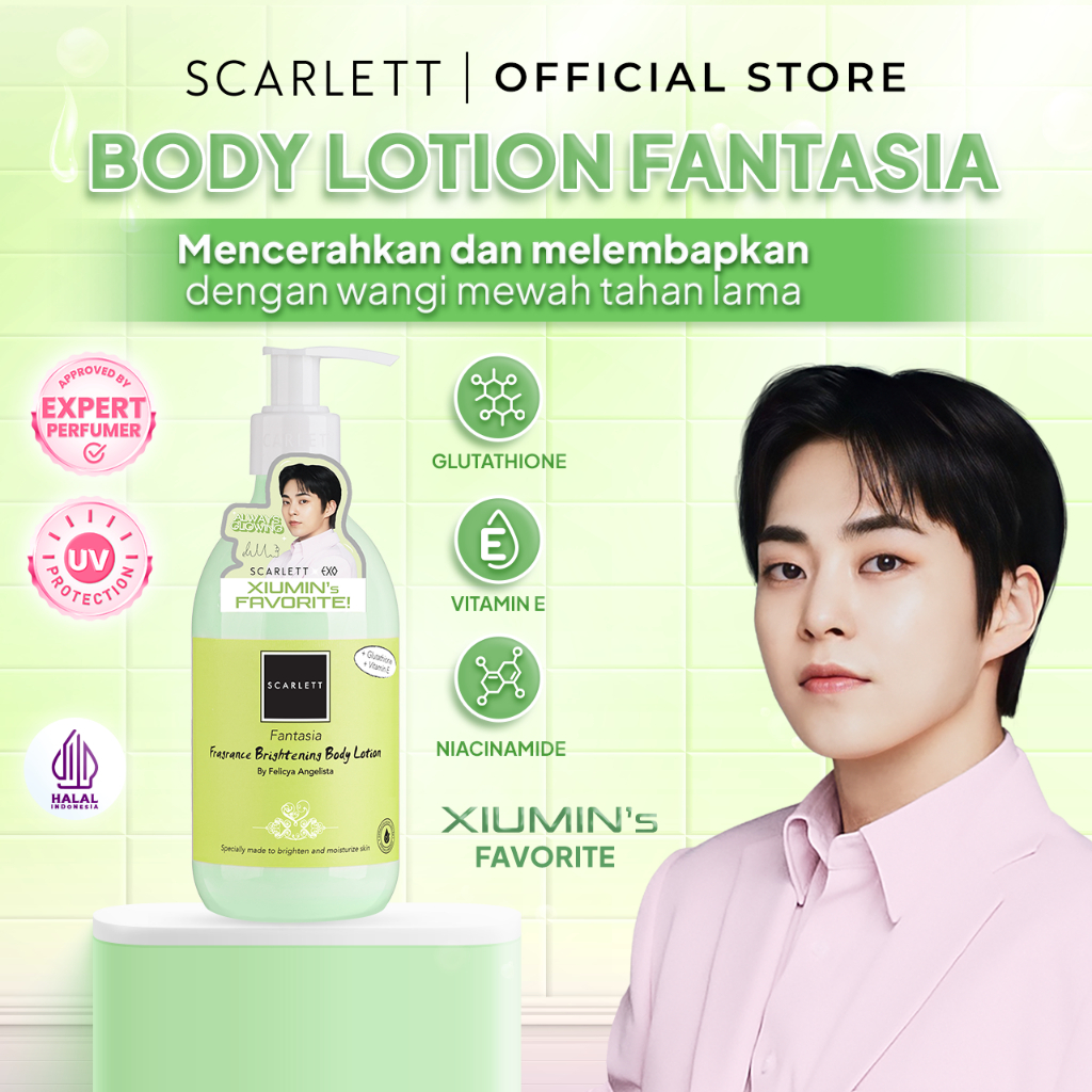 Scarlett Whitening Fantasia Fragrance Brightening Body Lotion / Brightening Body Lotion / Body Lotio