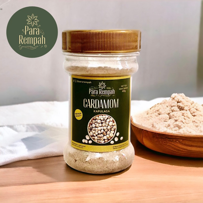 

Kapulaga Kapol Bubuk / Cardamom Powder - Para Rempah Bumbu Dapur Kualitas Premium Quality Pararempah Herbal