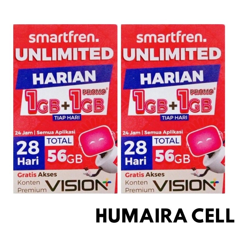 VOCHER SMARTFREN UNLIMITED 56GB 28HARI