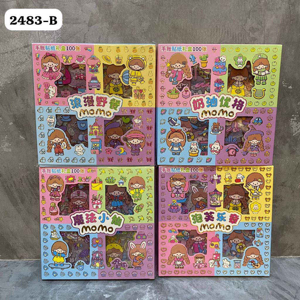 

stiker momo isi 100lembar motiv random