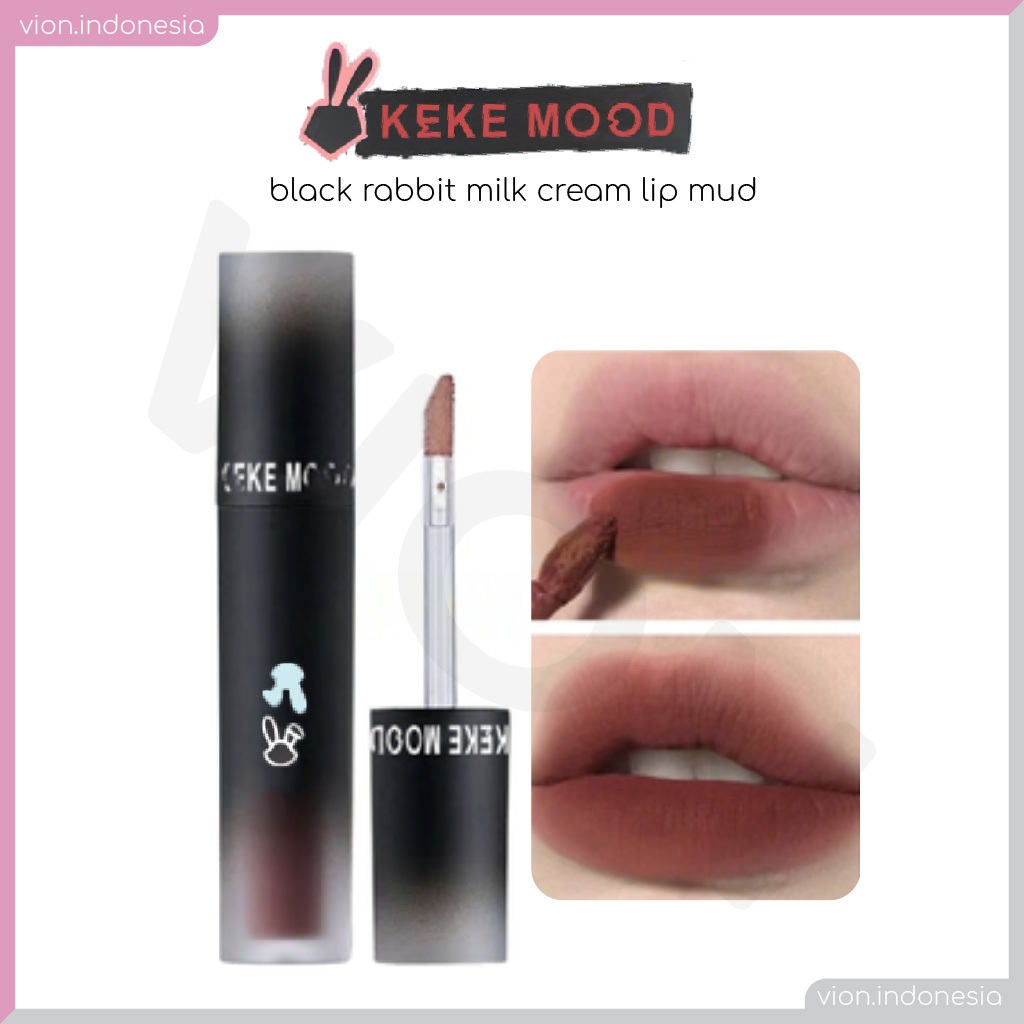 KEKEMOOD Matte Lip Glaze Dark Series Lipstick Cappuvini Lipstick Matte Velvet Lip Gloss KM001