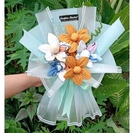 Bucket hijab segi empat isi 2 pcs/buket kerudung