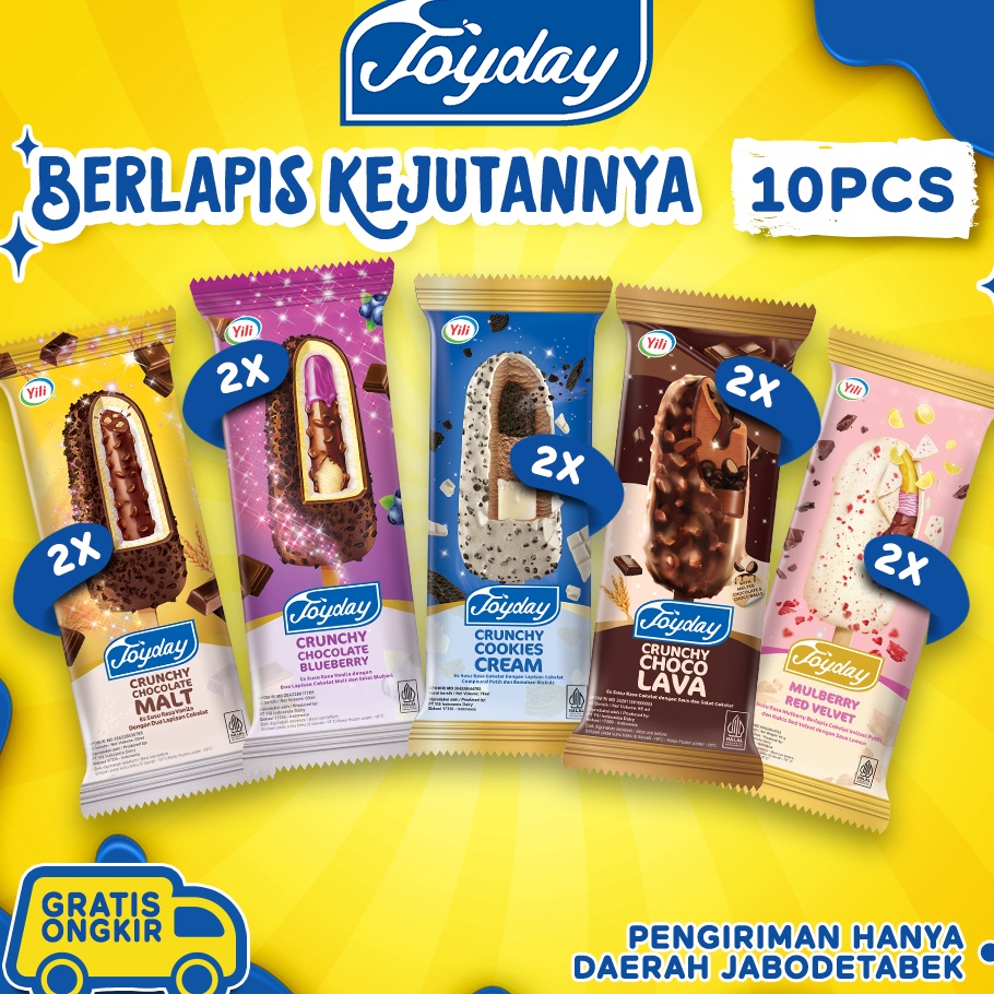 

MFST6973 STAR Joyday Ice Cream Package Berlapis Kejutannya Pack Isi 1 pcs Eskrim Mix