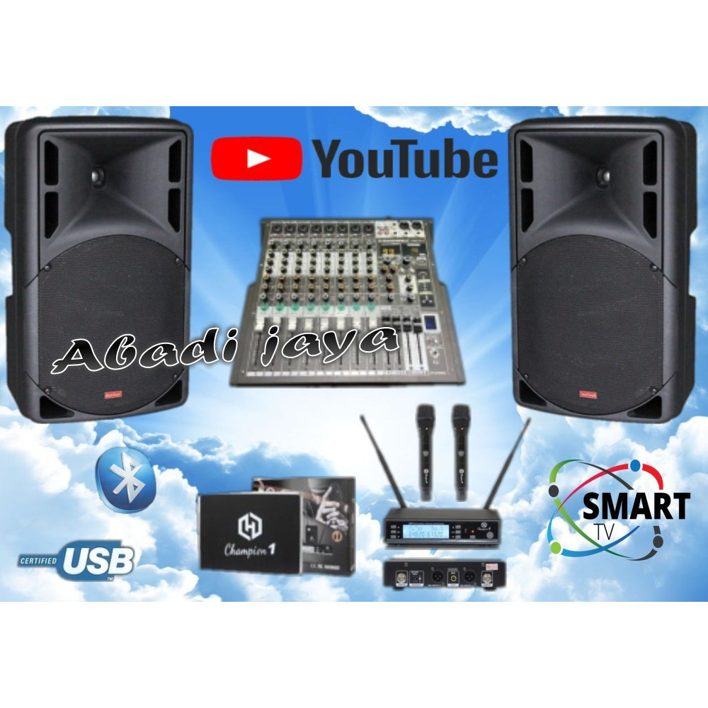 promo paket live music indoor outdoor baretone max15rae 15 inc 8 ch