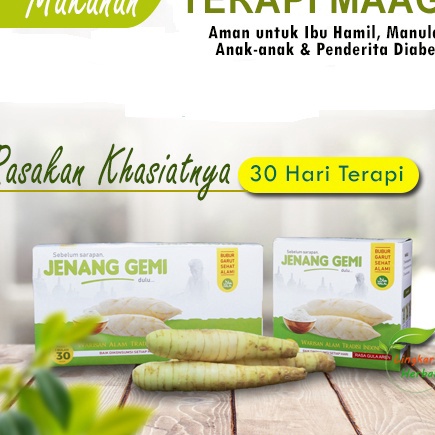 

MBTW754 FSASH SALE Jenang Gemi Makanan Penyembuh Maag dan Asam Lambung Bebas Gluten 3 dan 15 pcs