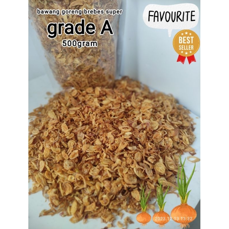 

DISKON Bawang Goreng Brebes Super Grade A Murni 500gram READY STOCK