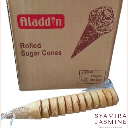 

CTWL947 READY STOK Cone Es Krim Aladdin Rolled Sugar Cone Ice Cream Waffle