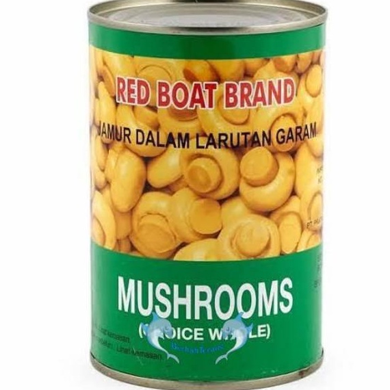 

BGRL4269 V44859 Jamur Kancing Kaleng Champignons 425gr Mushroom red boat brand Choice Whole